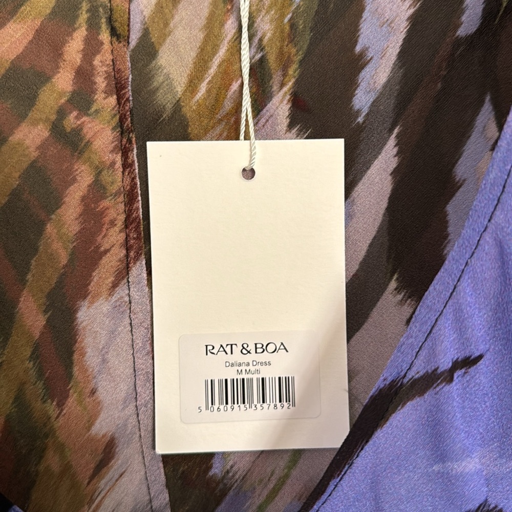 💜 NWT Women’s Rat & Boa Daliana Dress Max with Side Slit 💜 - Picture 8 of 9